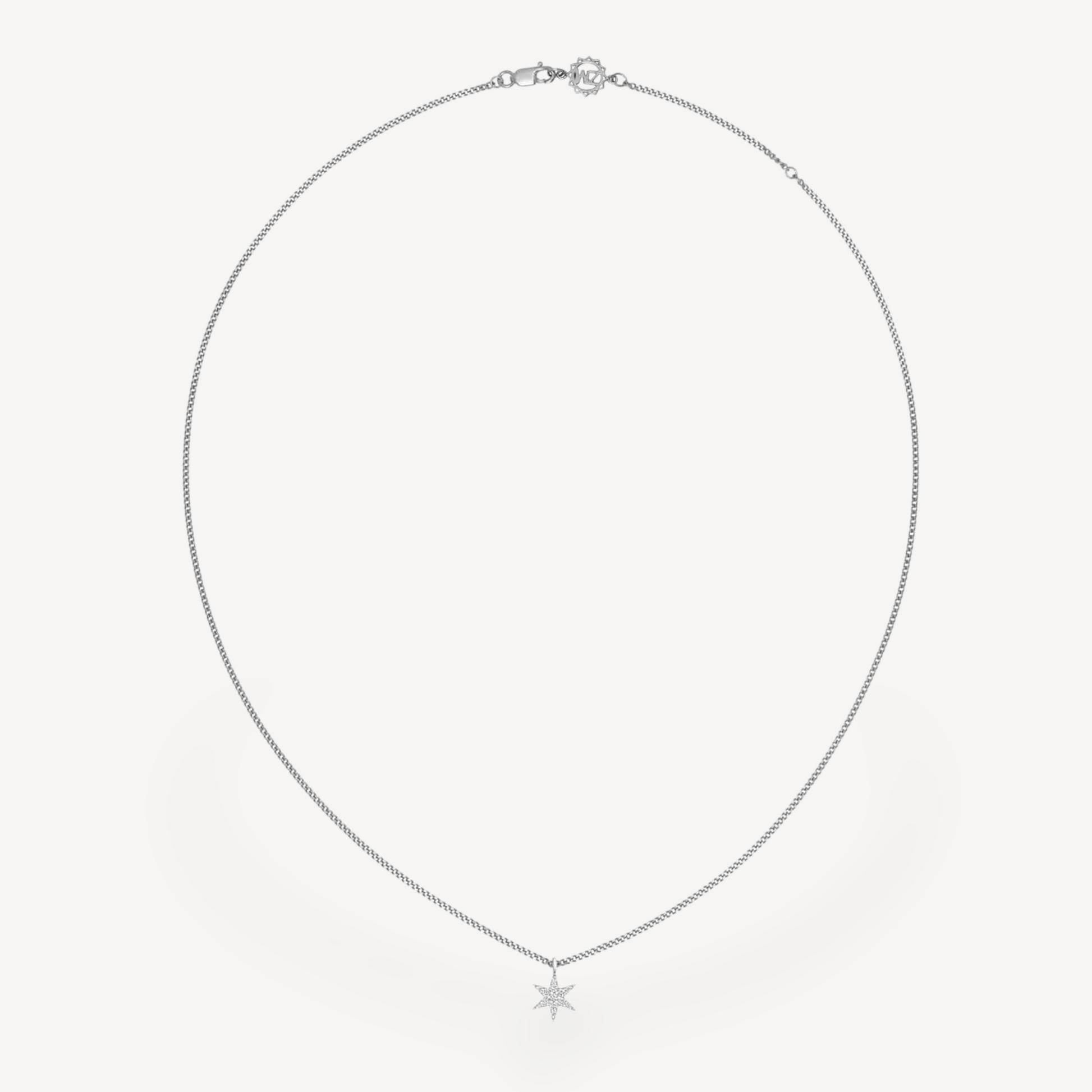 EC One Zoe & Morgan Mini Anahata Star White Gold Diamond Necklace