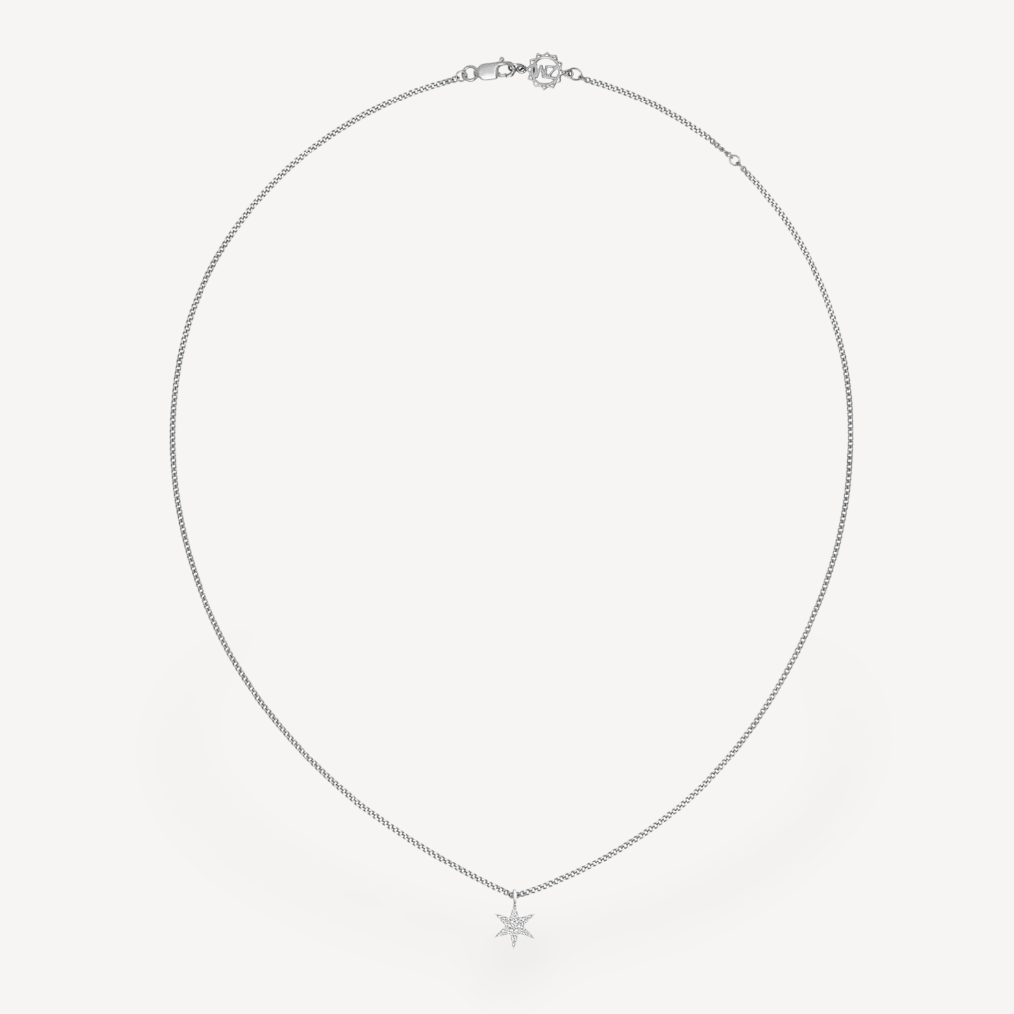 EC One Zoe & Morgan Mini Anahata Star White Gold Diamond Necklace