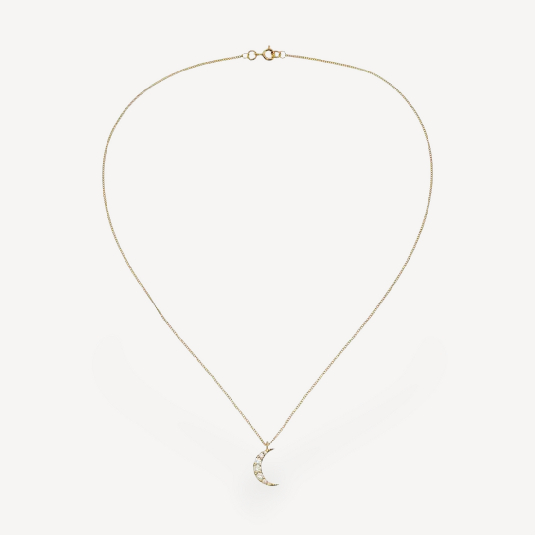 EC One Zoe & Morgan Zap Diamond Gold Necklace
