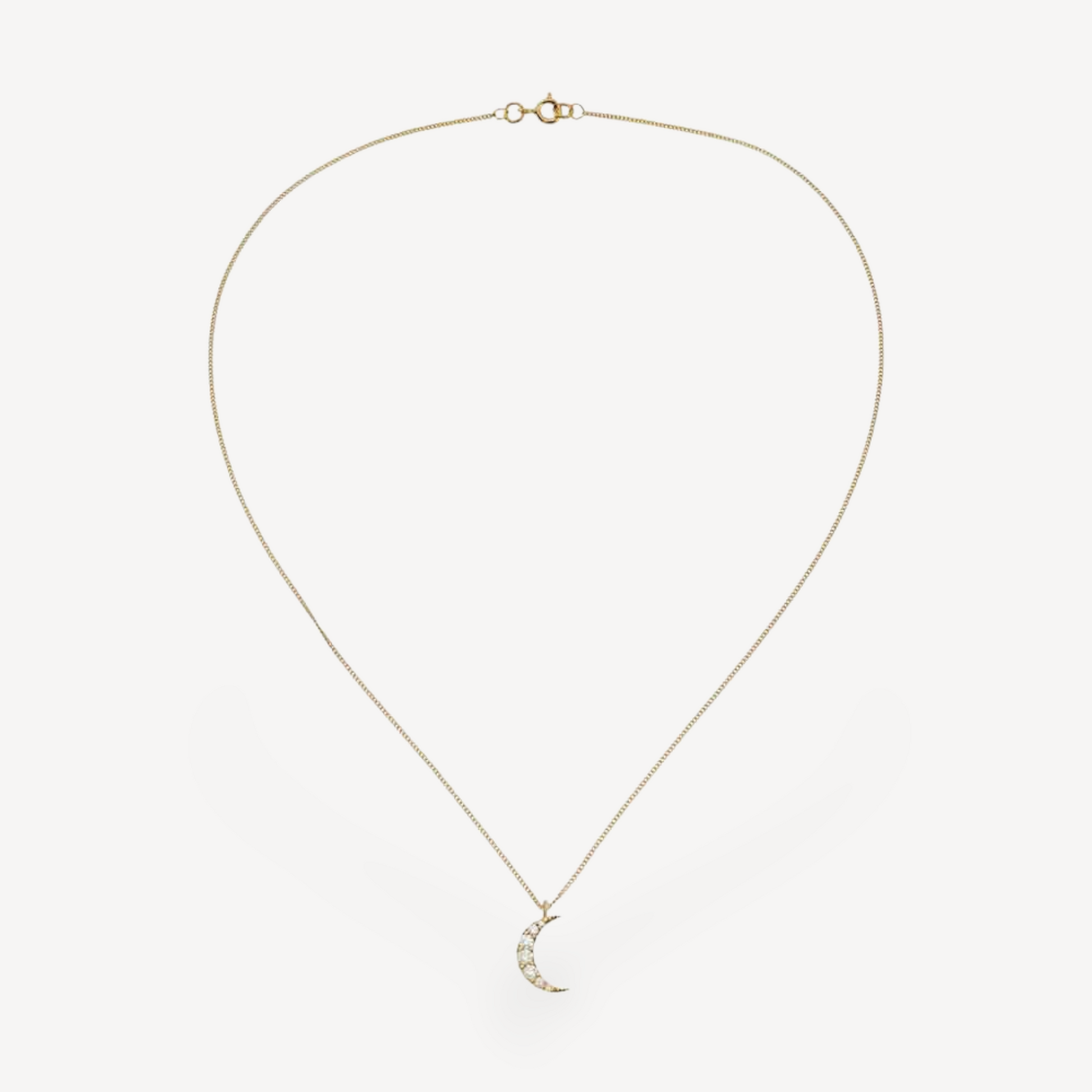 EC One Zoe & Morgan Zap Diamond Gold Necklace