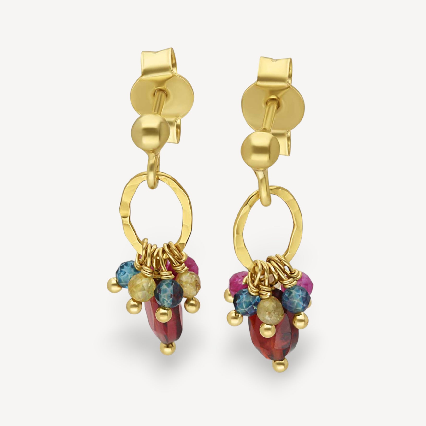ACQUA DOLCE Earrings with Garnet & Gemstones