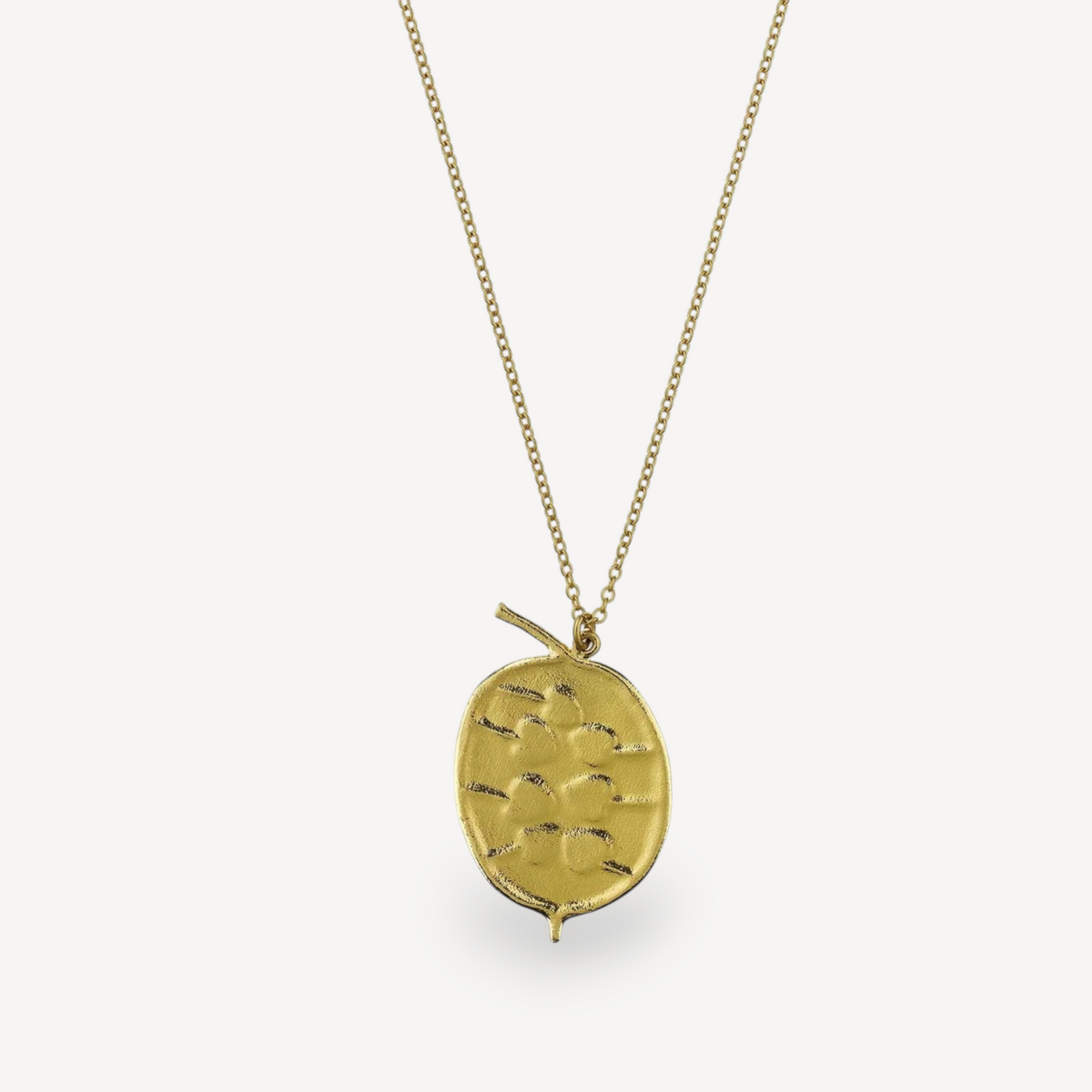 Honesty Pod Necklace Gold Plated