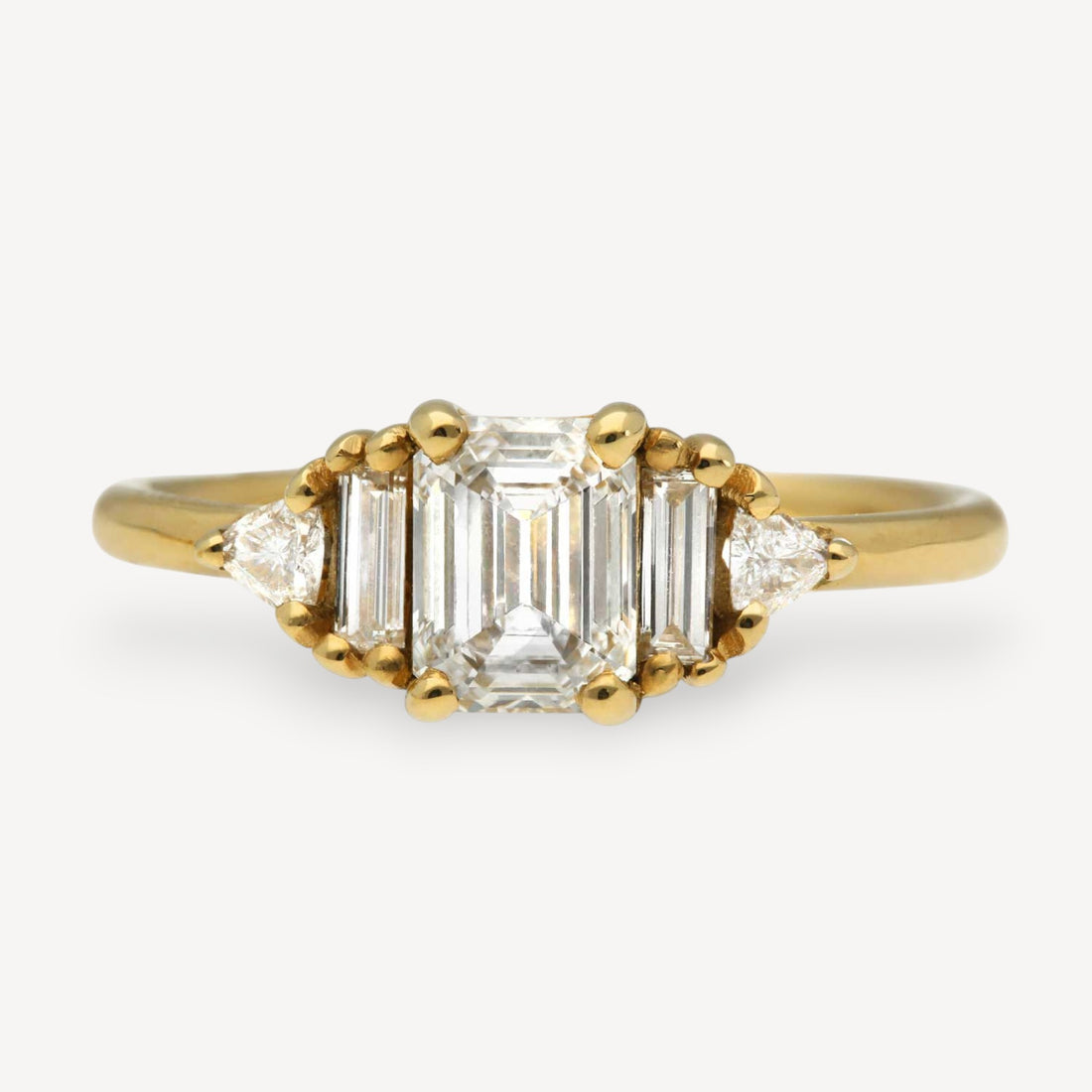 AUDREY Yellow Gold and Diamond Engagement Ring
