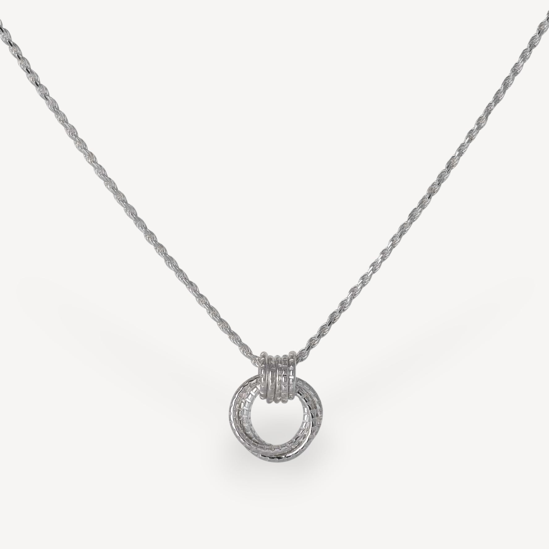 Cara Tonkin at E.C.One London  Serpentine Triple Loop Pendant Silver