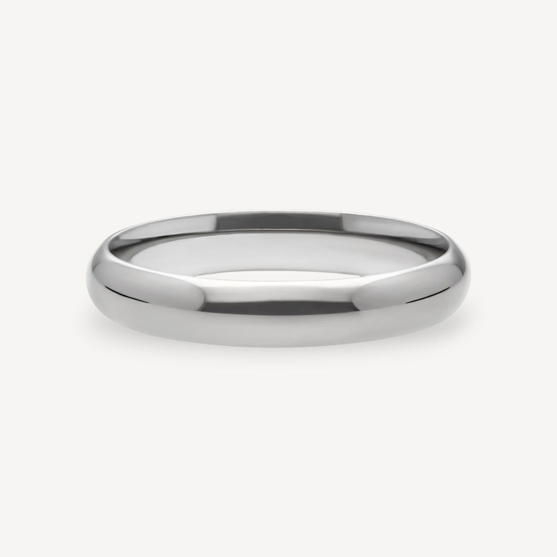 Heavy Weight Court Wedding Band Platinum 4mm