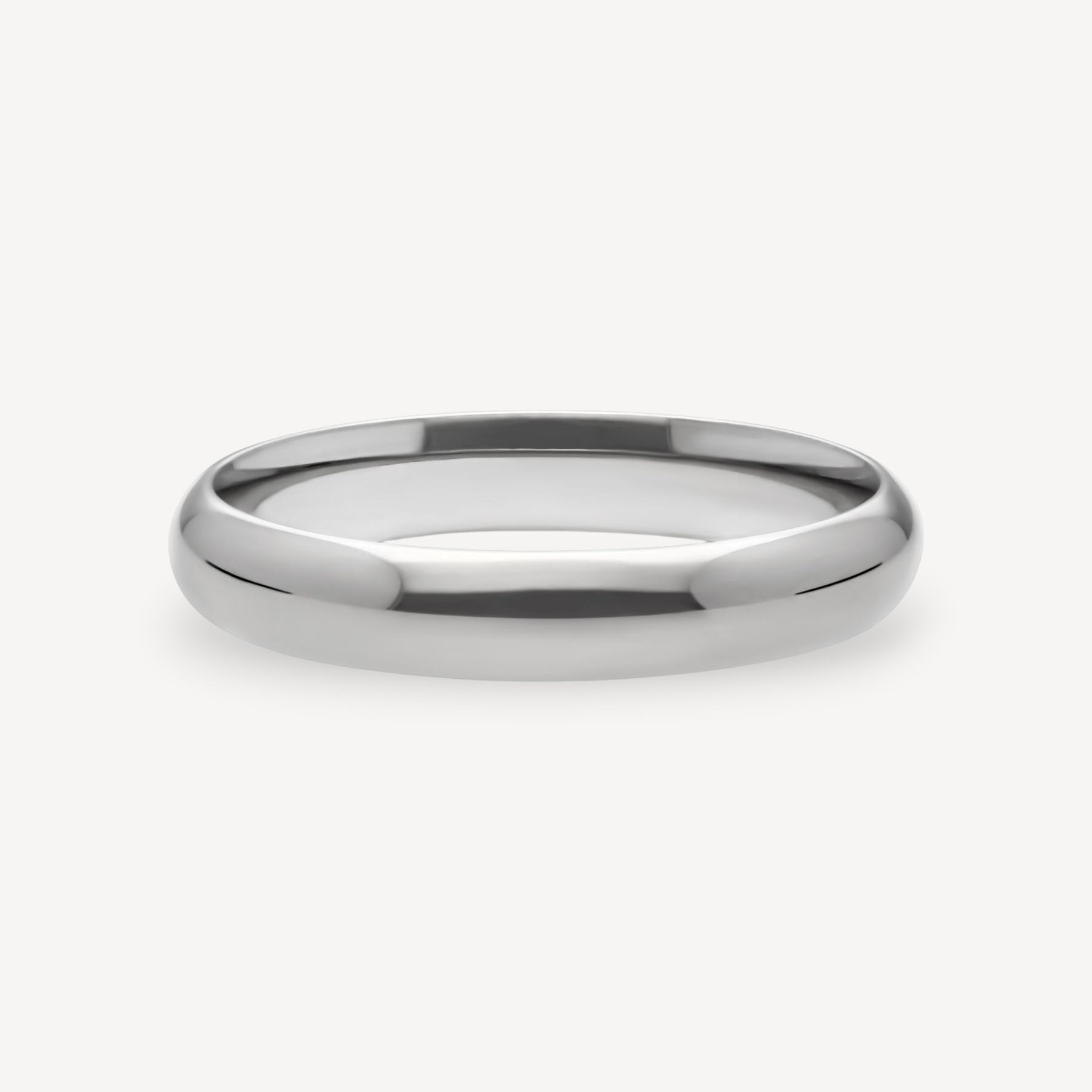 Heavy Weight Court Wedding Band Platinum 4mm