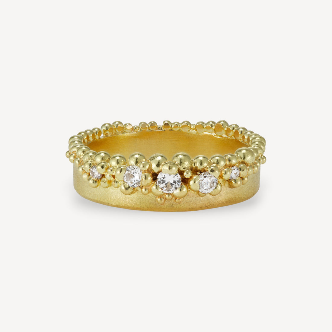 CROWN GARLAND Diamond Ring Yellow Gold
