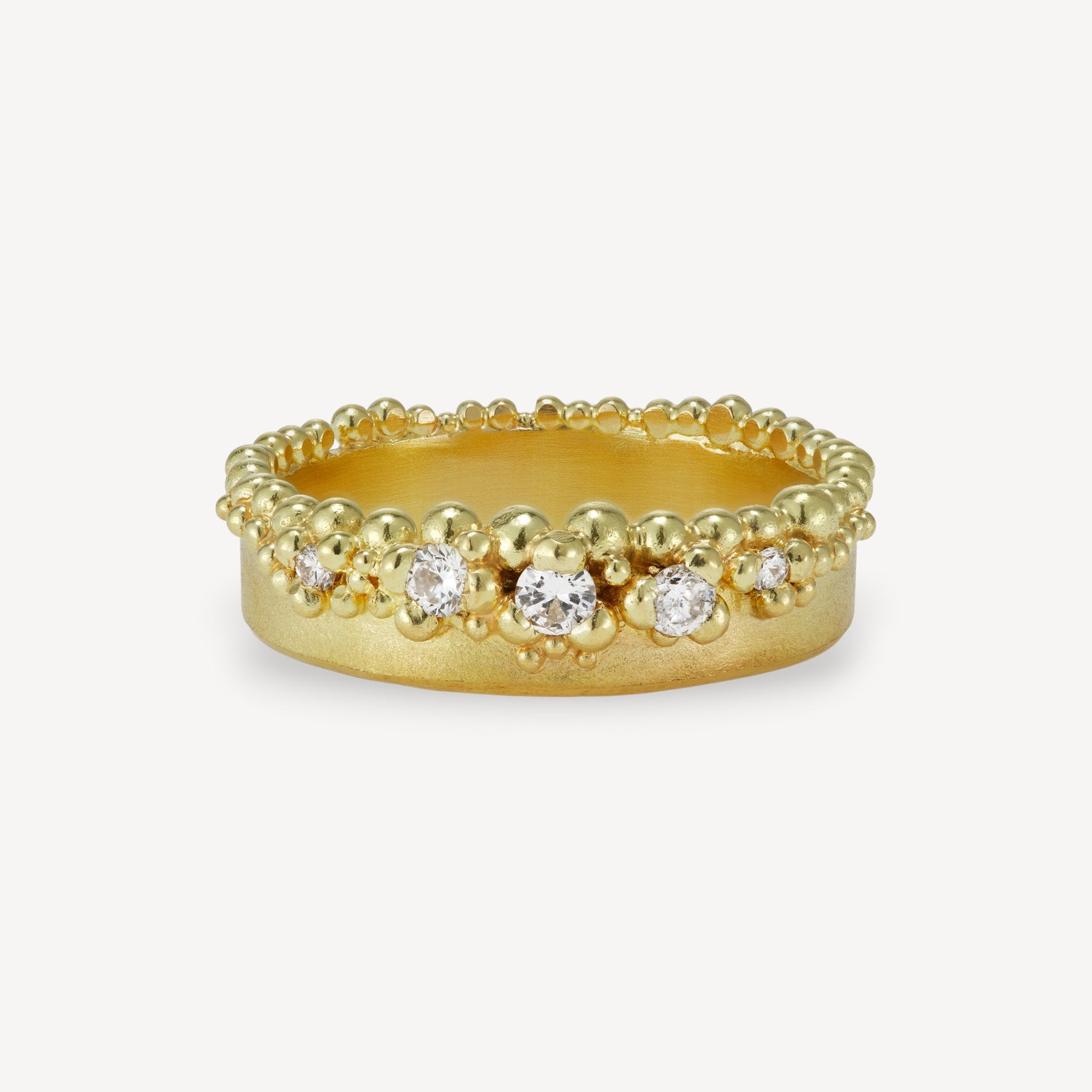 CROWN GARLAND Diamond Ring Yellow Gold