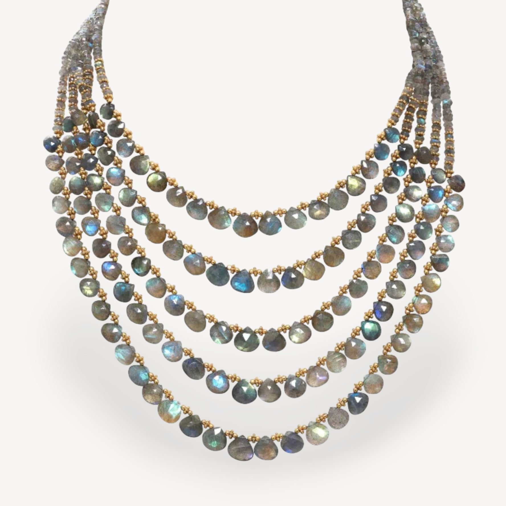 DIVA Five Strand Necklace Labradorite