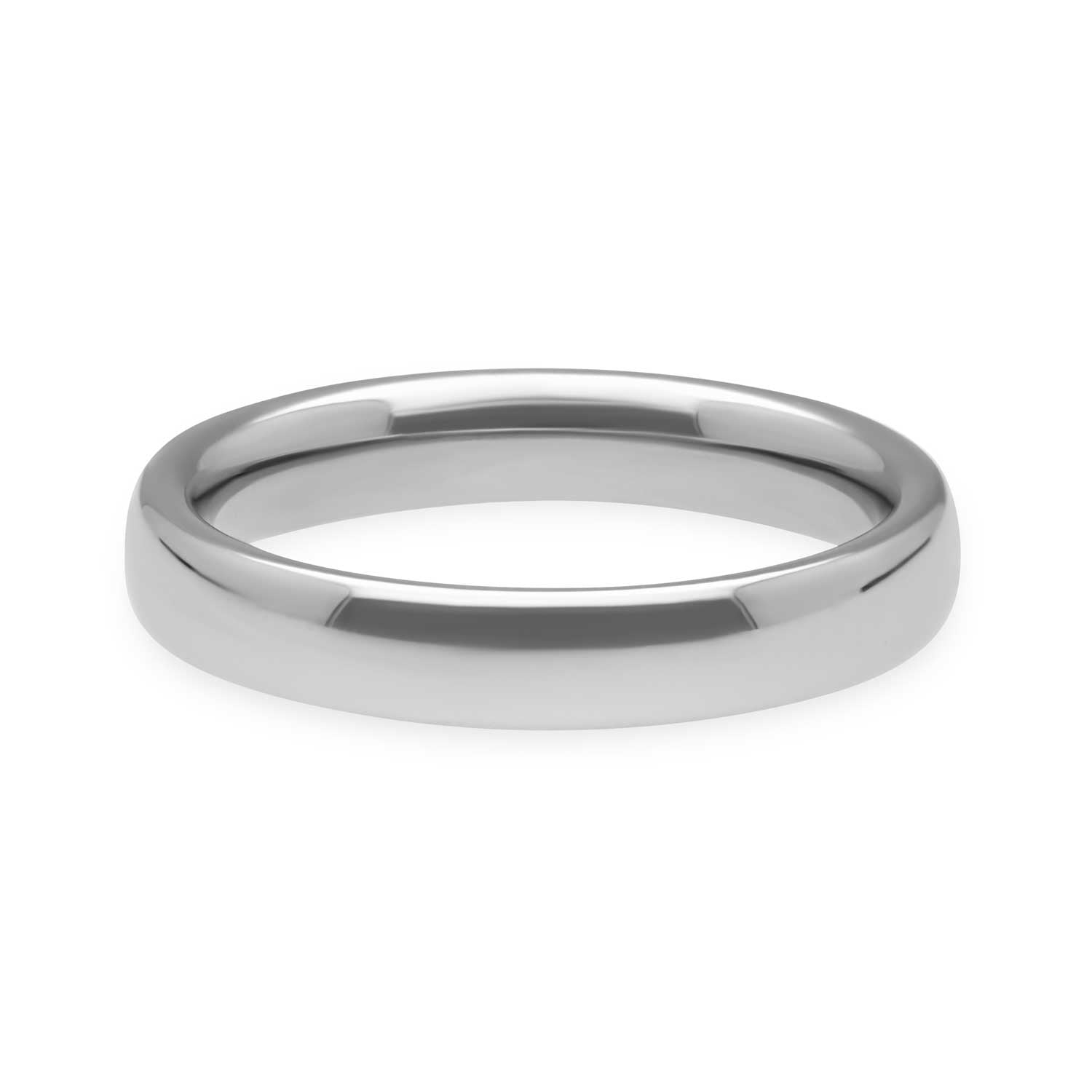 Heavy Weight Court Wedding Band Platinum 4mm