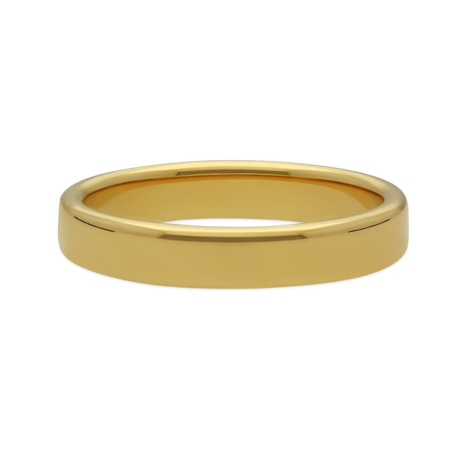 EC One Rounded Flat Band 18ct Yellow Gold - 5mm wide
