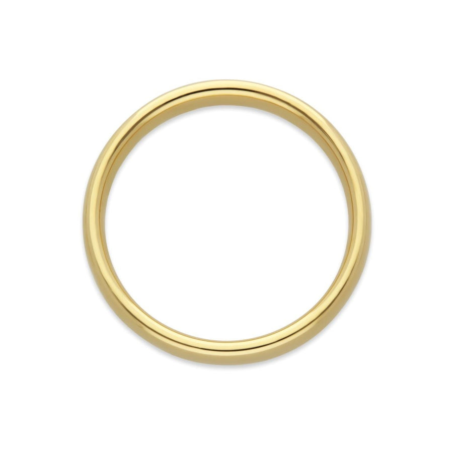 EC One Rounded Flat Band 18ct Yellow Gold - 5mm wide