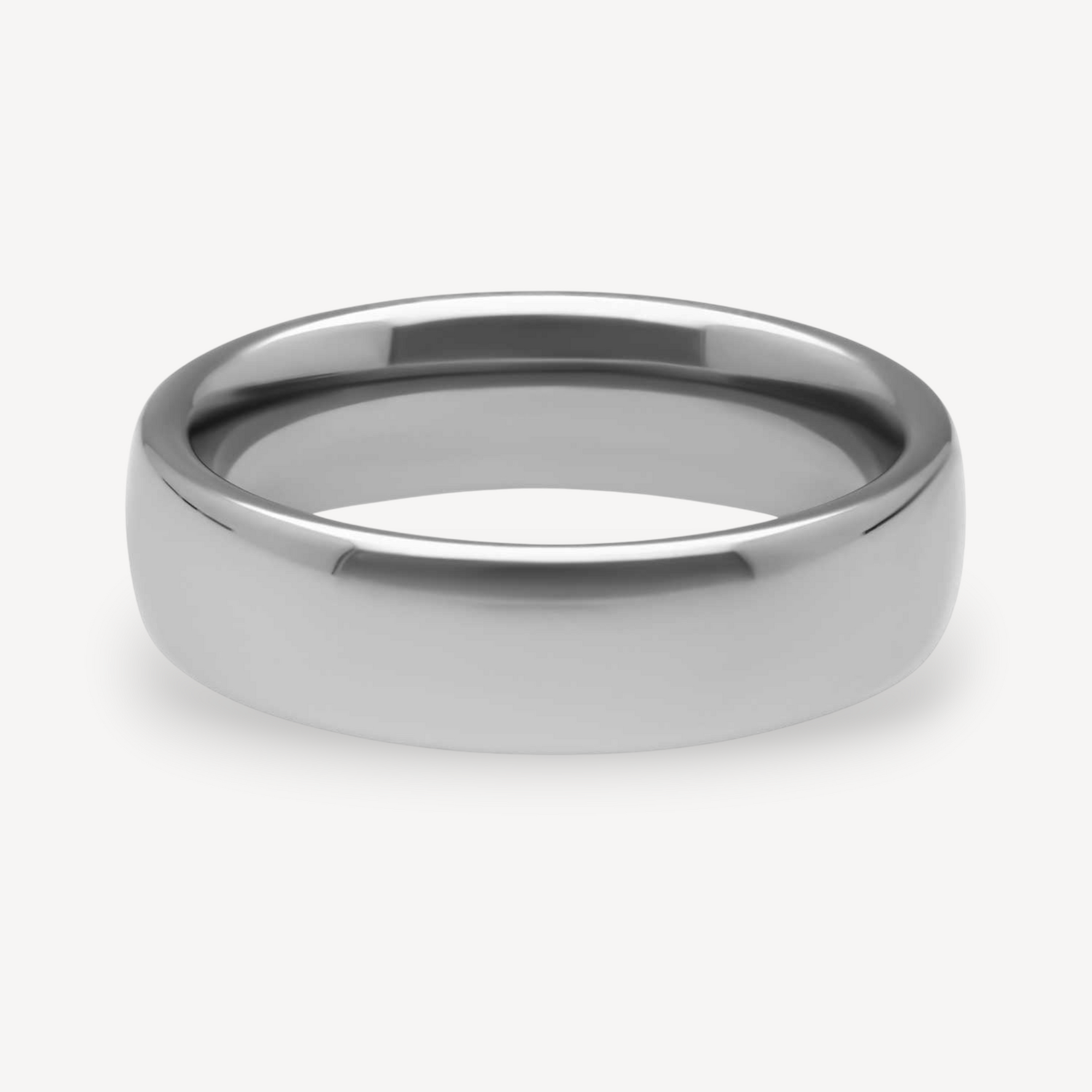 Heavy Weight Court Wedding Band Platinum 6mm