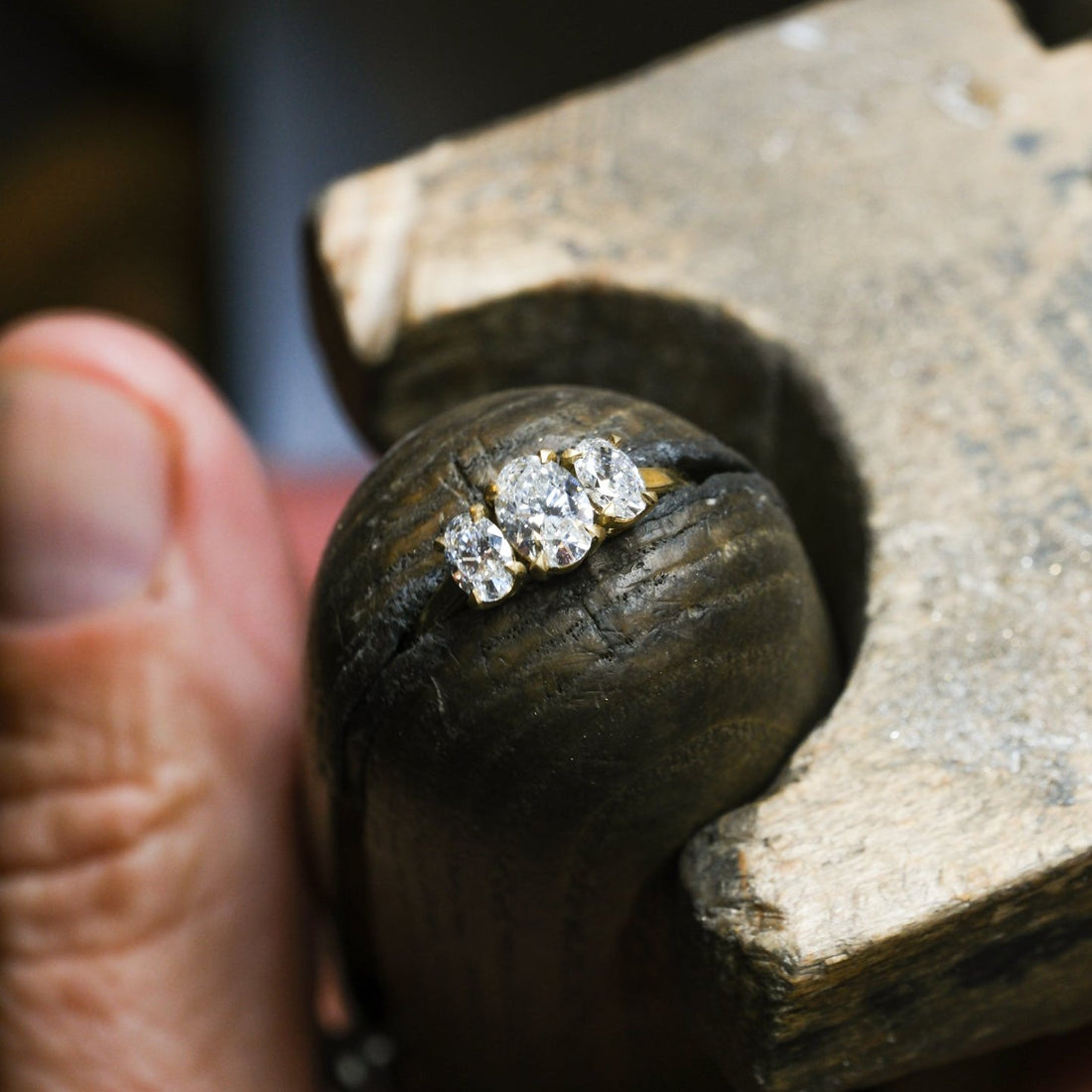 OLIVIA Diamond Trilogy Yellow Engagement Ring