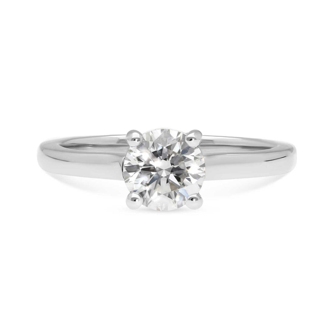 EC One ethical 0.70ct Diamond "Nancy" Solitaire in recycled Platinum made in our B Corp certified London workshop
