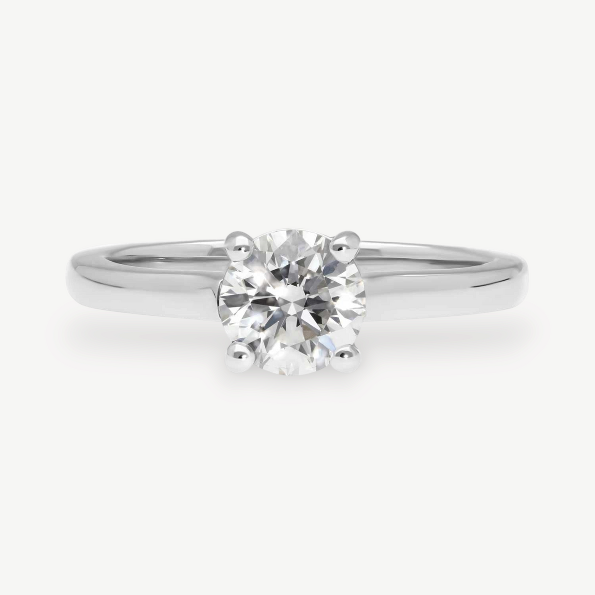 EC One ethical 0.70ct Diamond "Nancy" Solitaire in recycled Platinum made in our B Corp certified London workshop