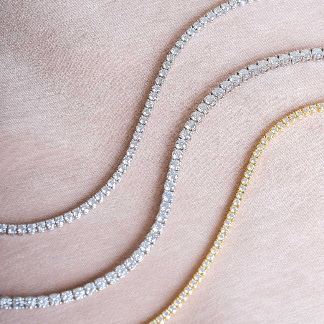 5.86ct Diamond White Gold Tennis Bracelet