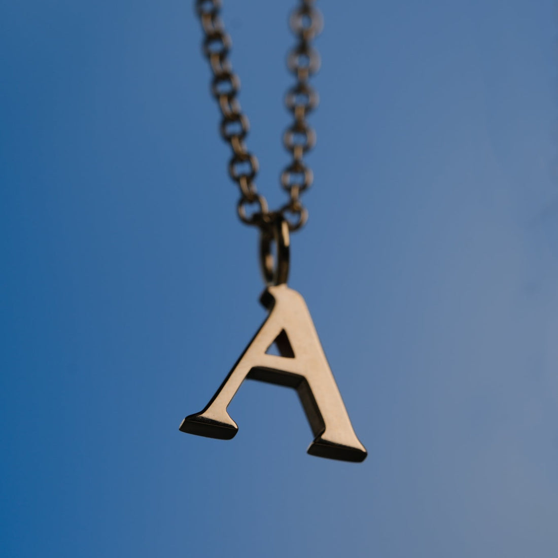 Letter Gold Pendant Necklace