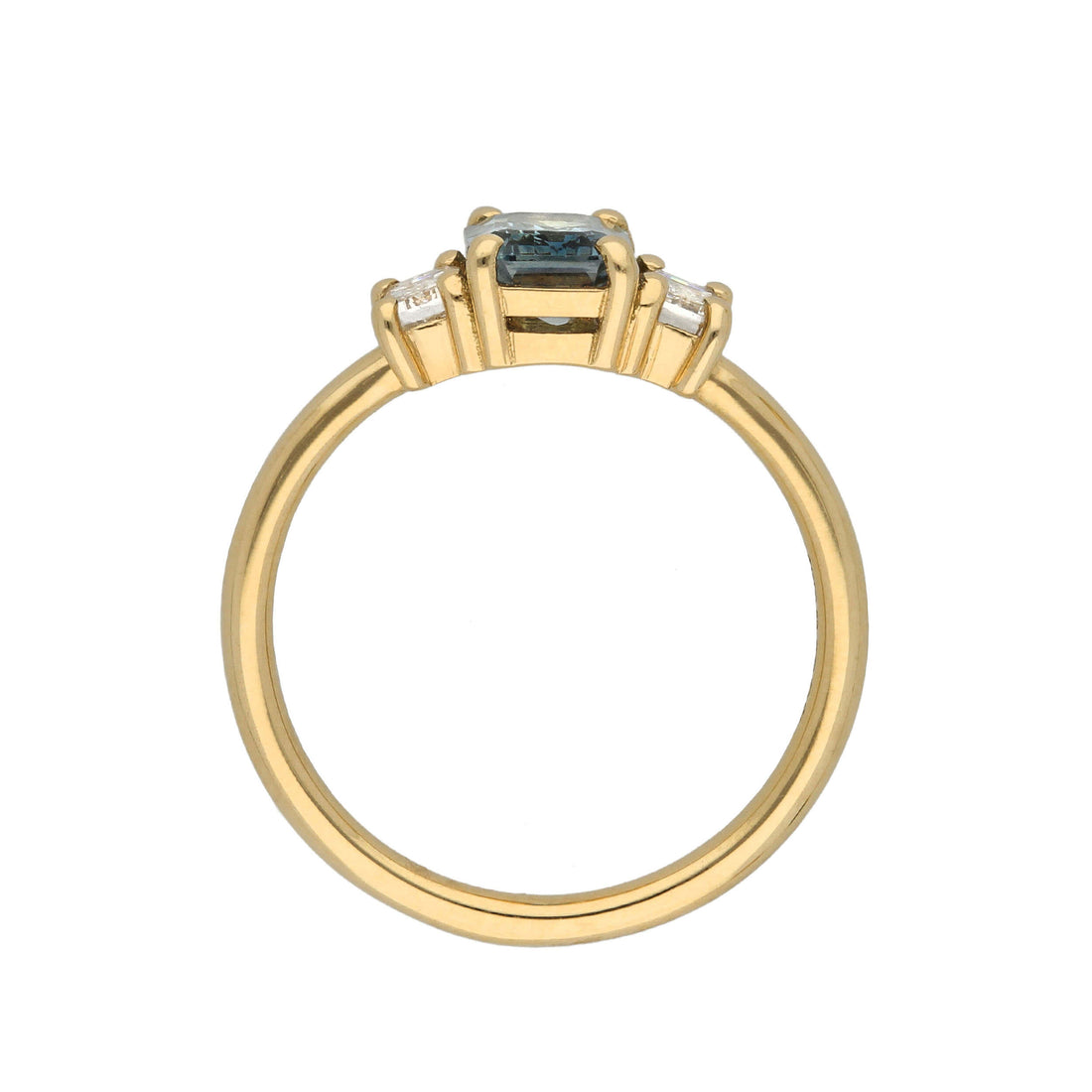 GRACIE Sapphire & Diamond Trilogy Engagement Ring