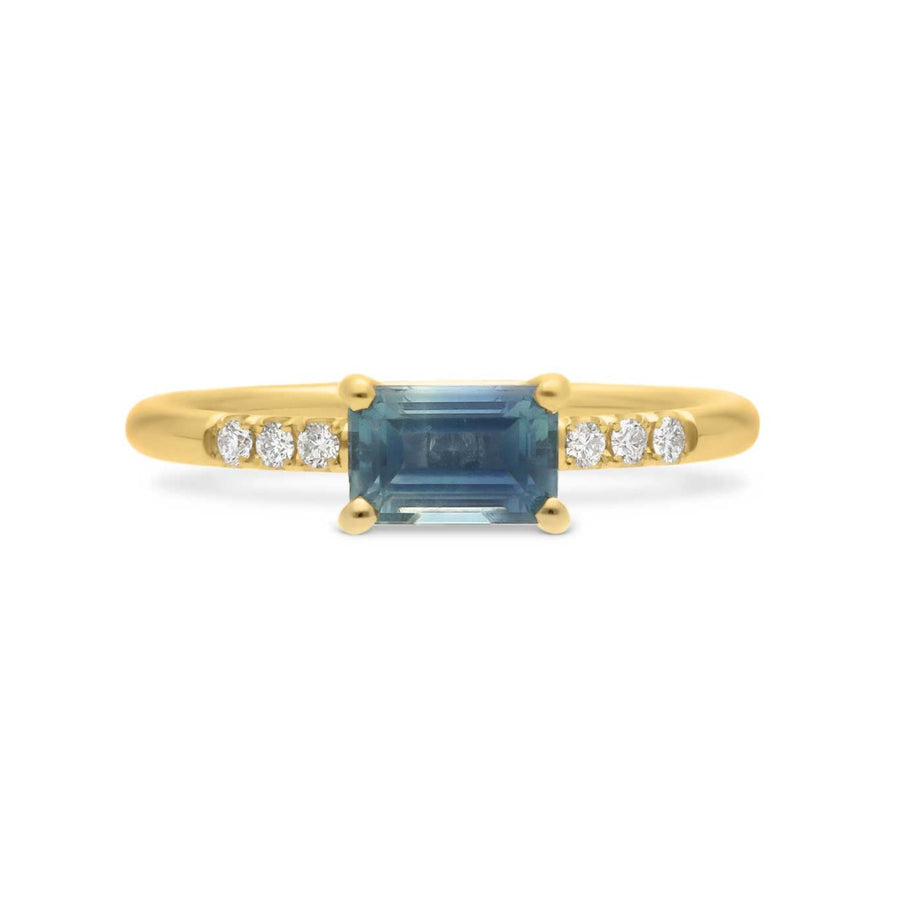 Baguette sapphire deals ring