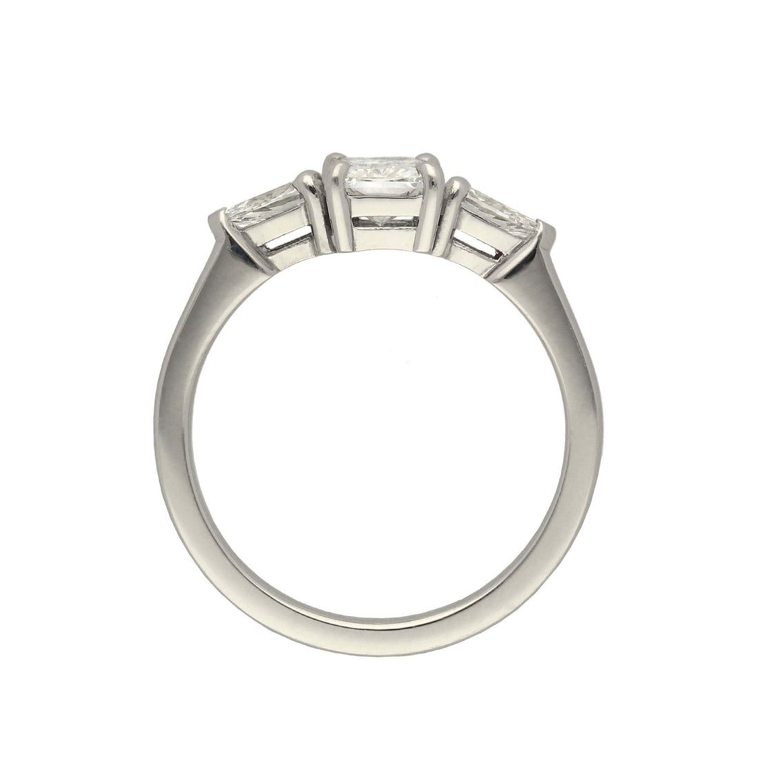 PHOEBE Radiant Diamond Trilogy Engagement Ring
