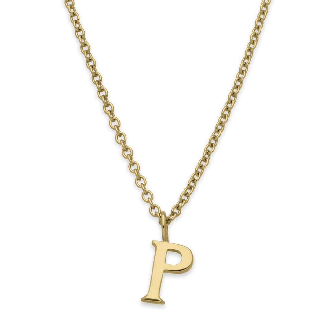 E.C.One recycled gold Letter Pendant Necklace made in our B Corp certified London workshop