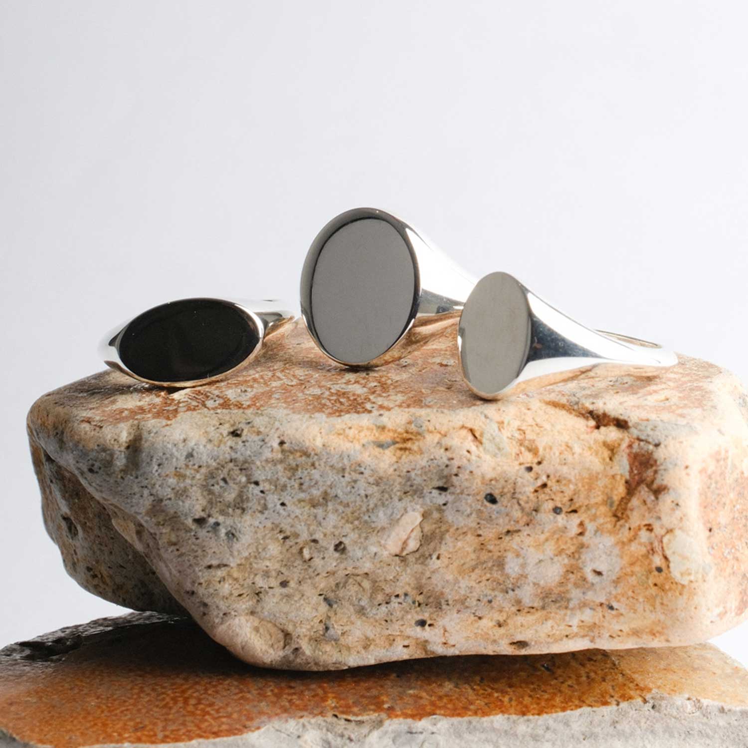 EC One | Oval Silver SIGNET Ring — EC One