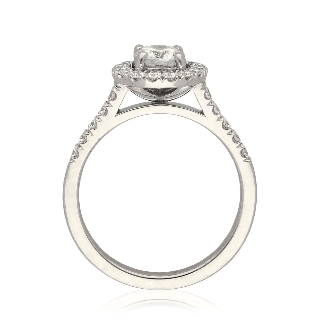 SOPHIA Round Diamond Platinum Engagement Ring