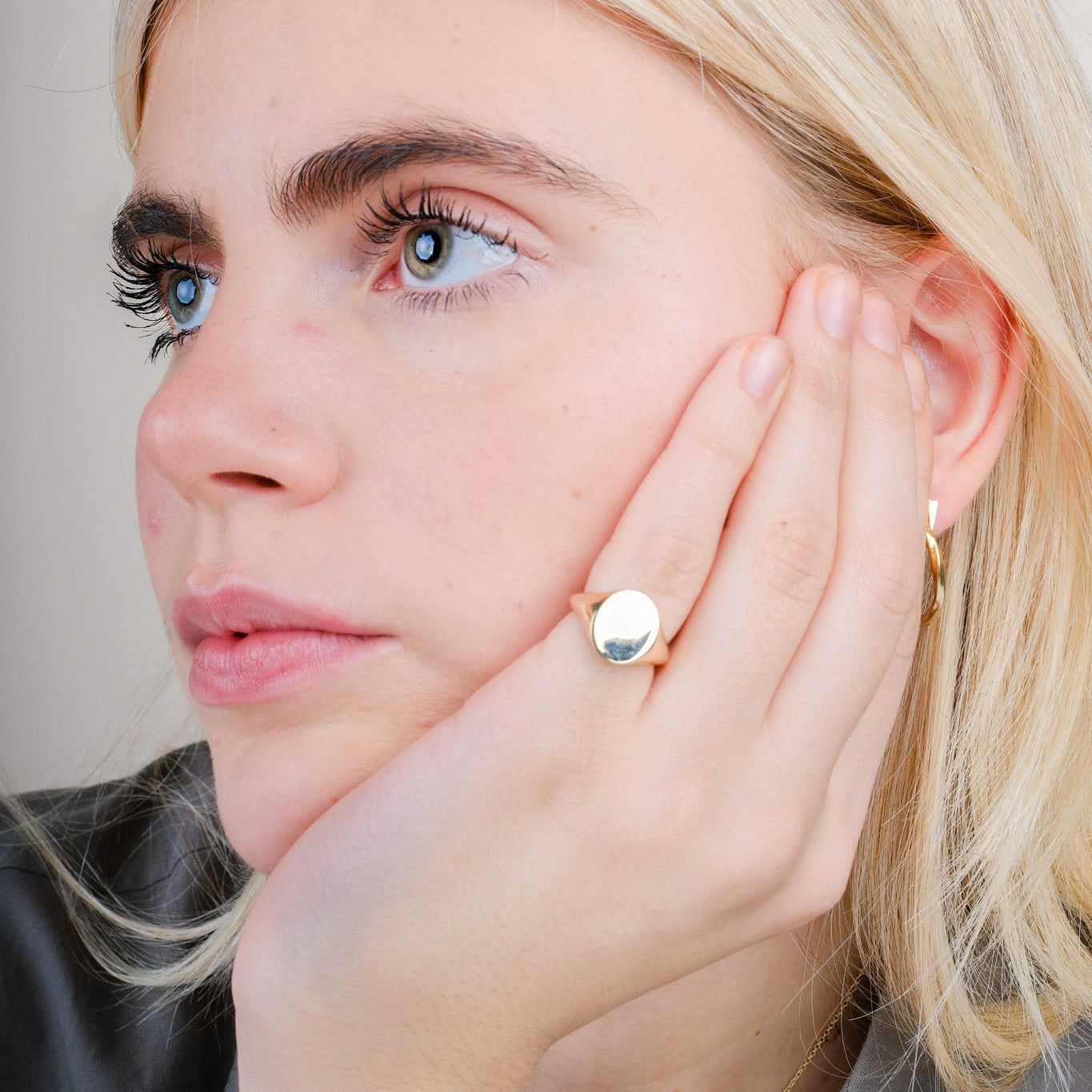 Oval Gold SIGNET Ring