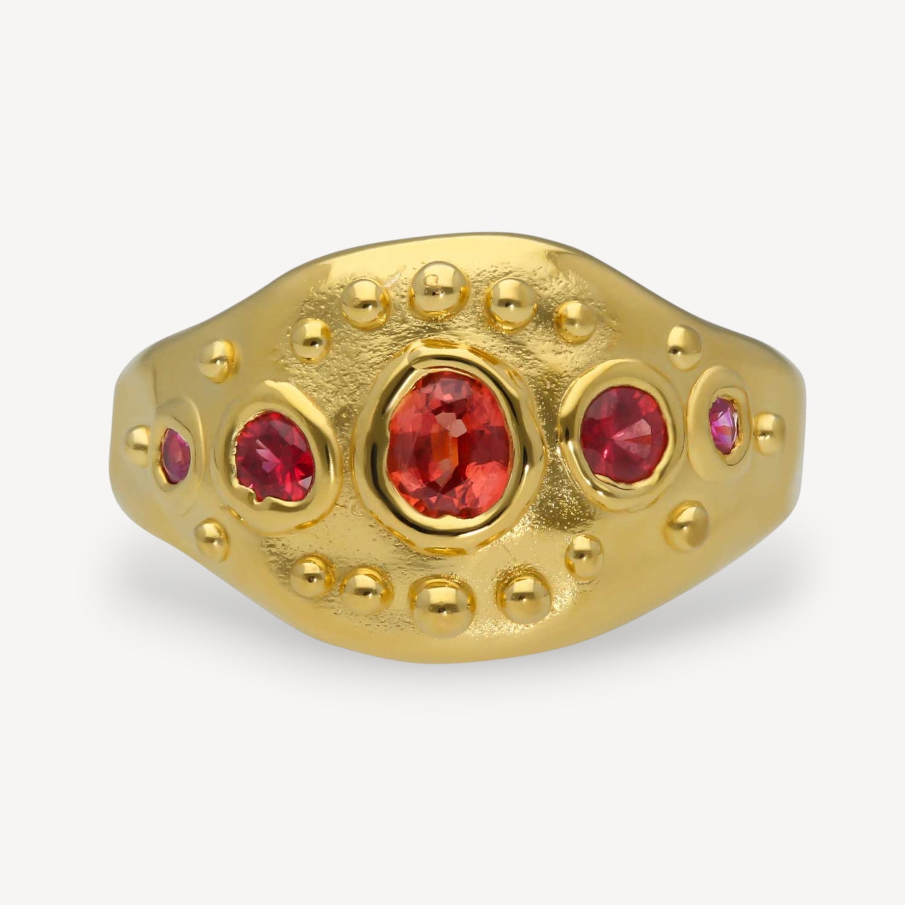 EMBLEMA Ring with Orange Sapphires