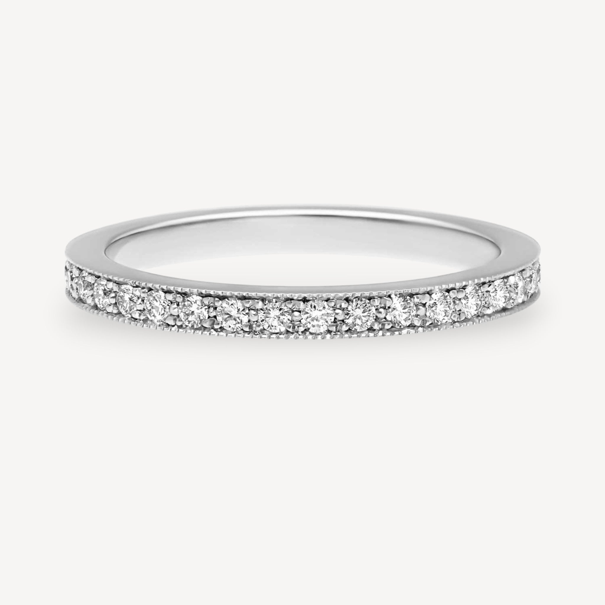 EC One Ring | EMMA Slim Full Eternity Diamond Ring Platinum — EC One