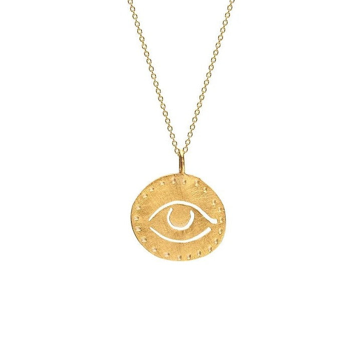 Fotini Psarouli Gold Eye necklace at EC One London