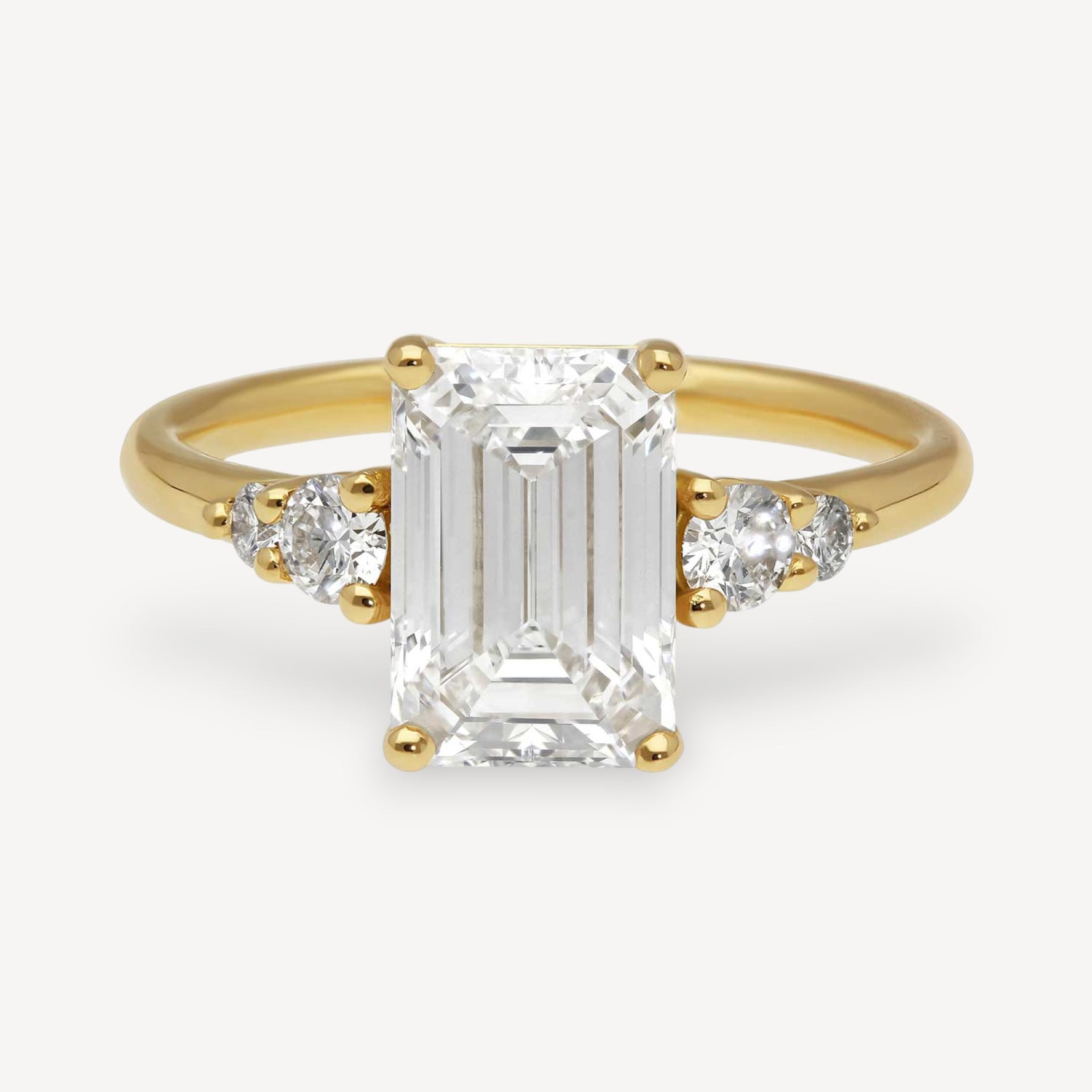 GENEVIEVE Laboratory Grown Diamond Yellow Gold Engagement Ring