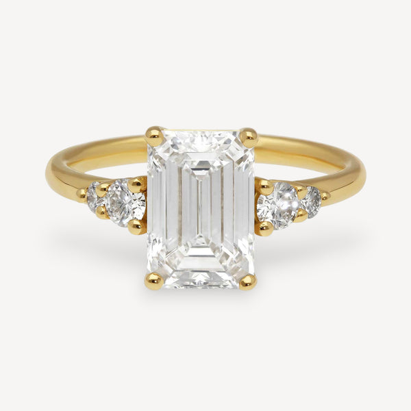 GENEVIEVE Laboratory Grown Diamond Yellow Gold Engagement Ring