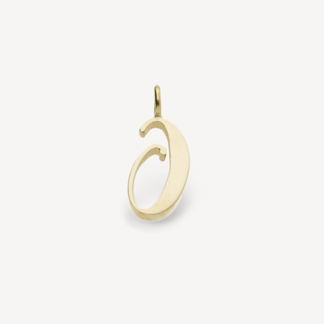 Gold Number "0" charm