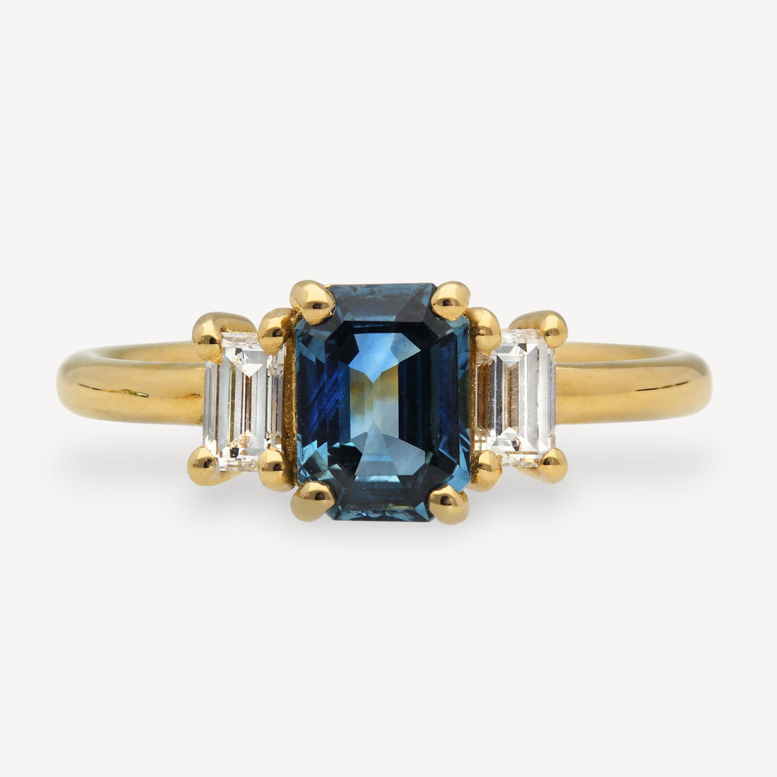 GRACIE Sapphire & Diamond Trilogy Engagement Ring