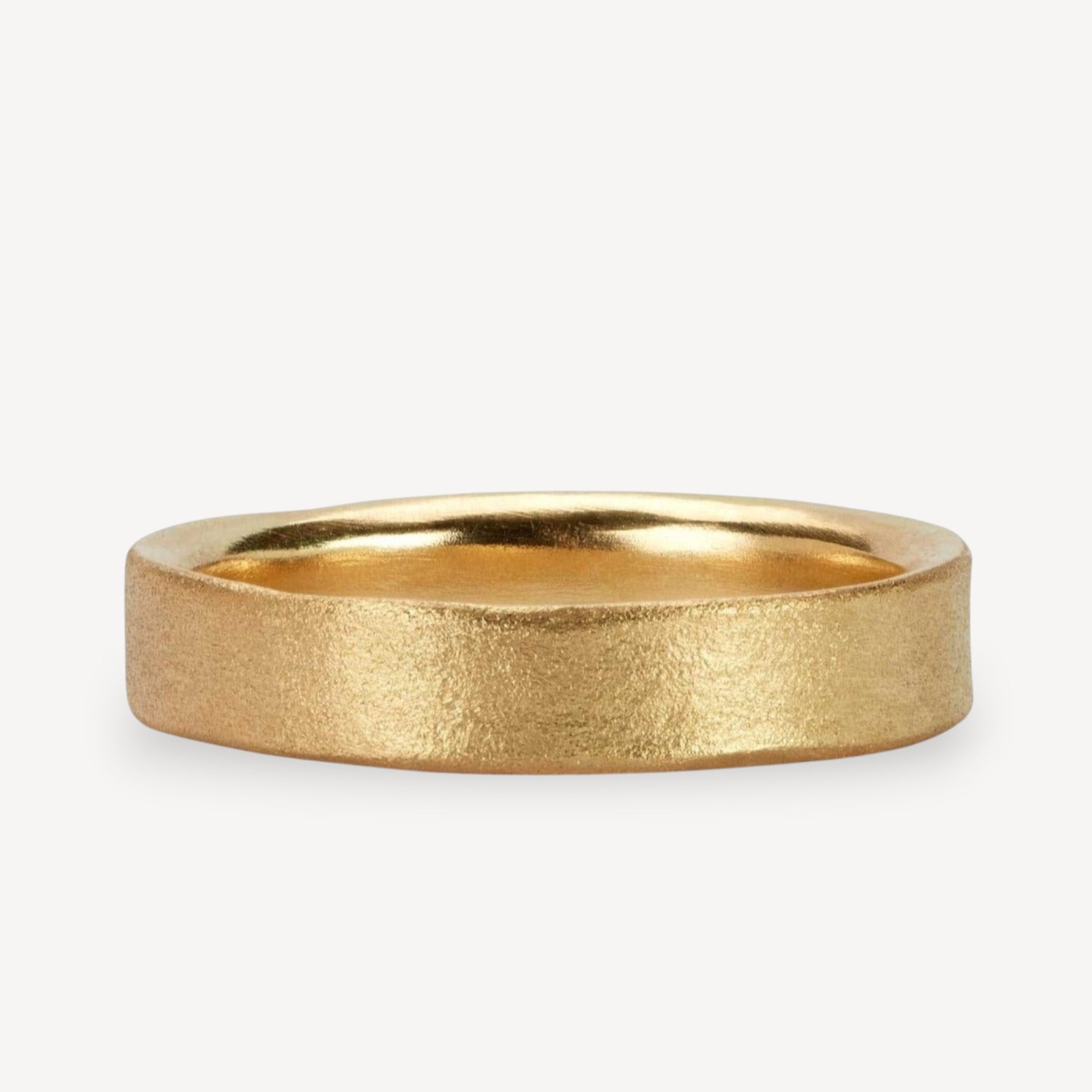 Hannah Bedford 4mm Wave Ring Yellow Gold at EC One London
