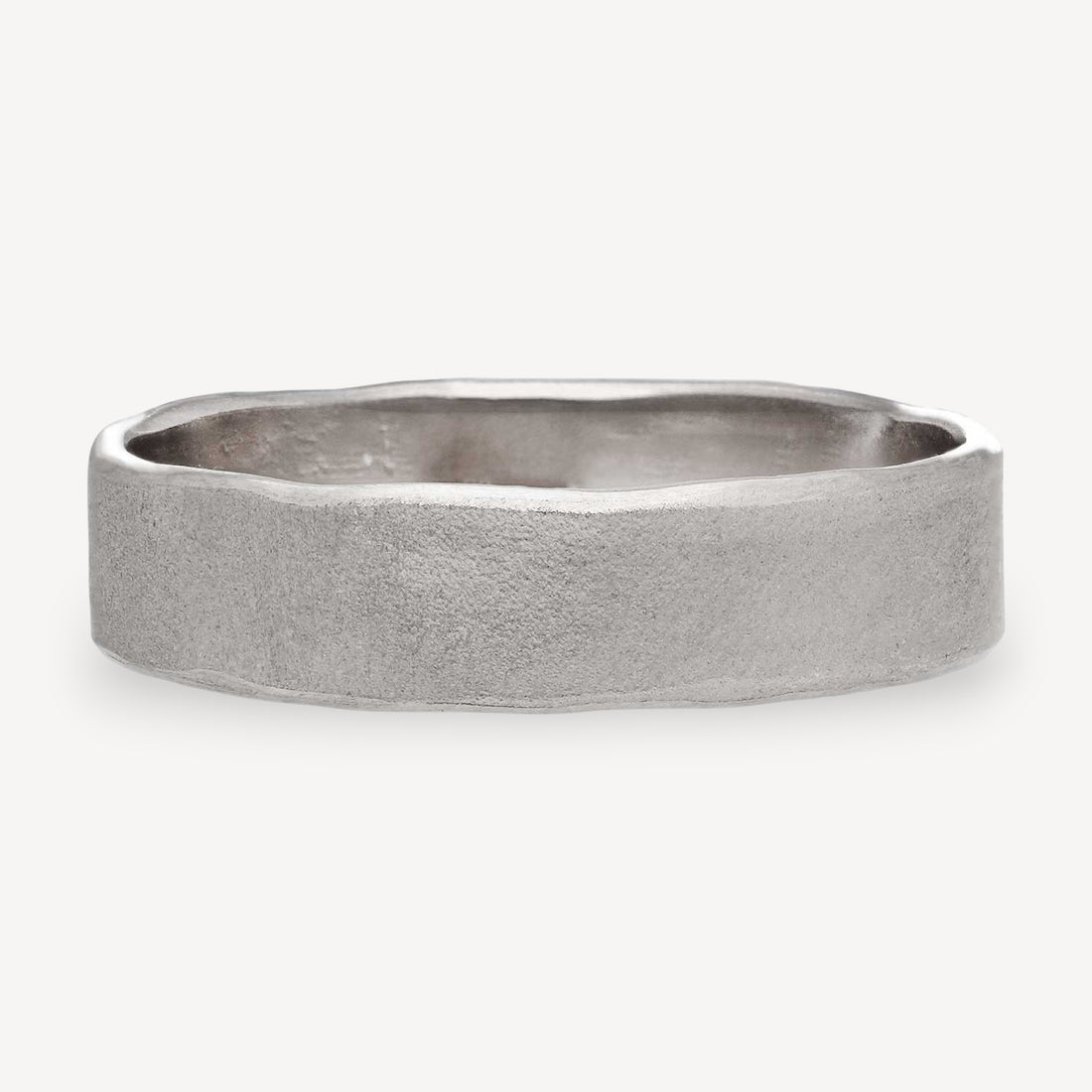 EC One Hannah Bedford recycled gold Wave Ring recycled White Gold