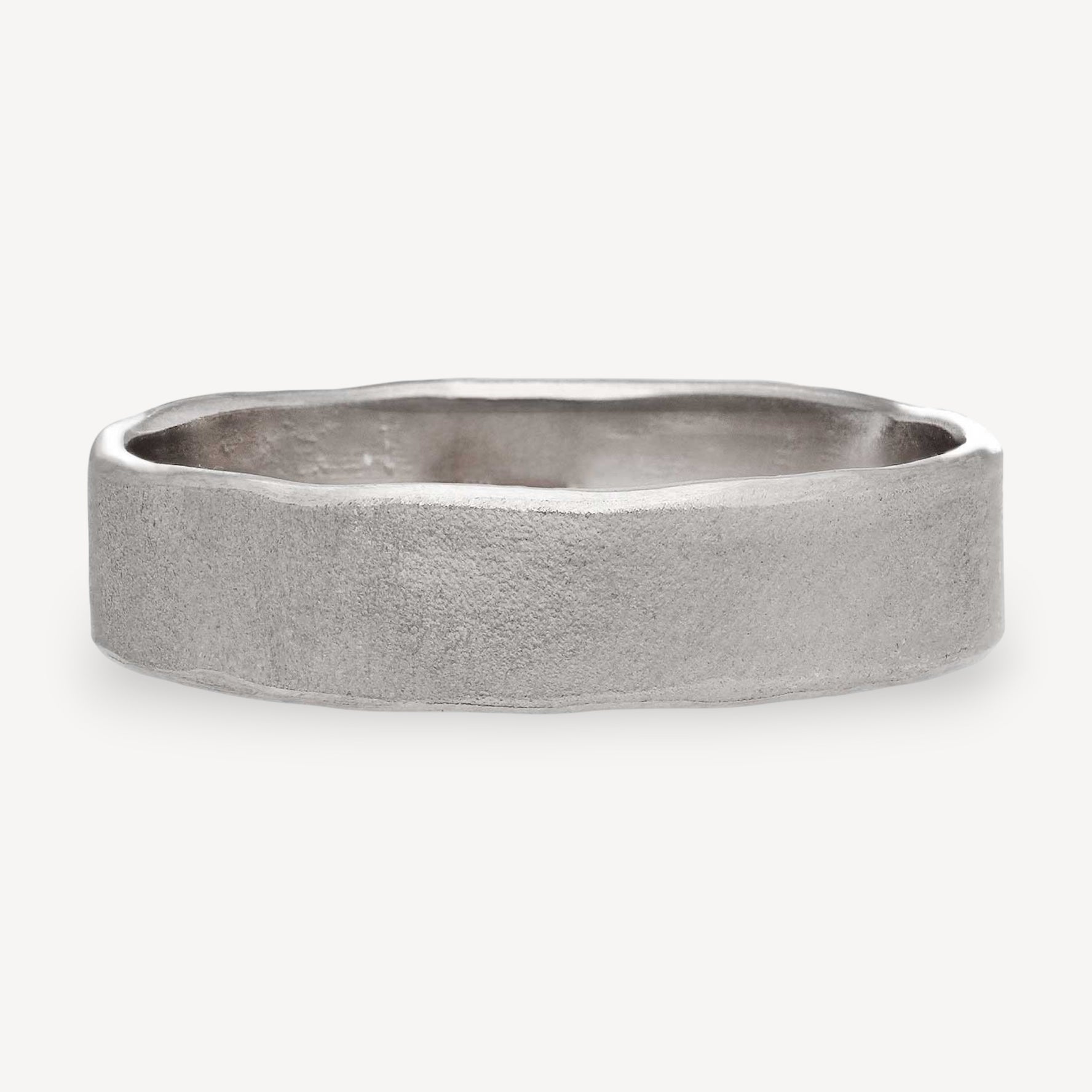 EC One Hannah Bedford recycled gold Wave Ring recycled White Gold