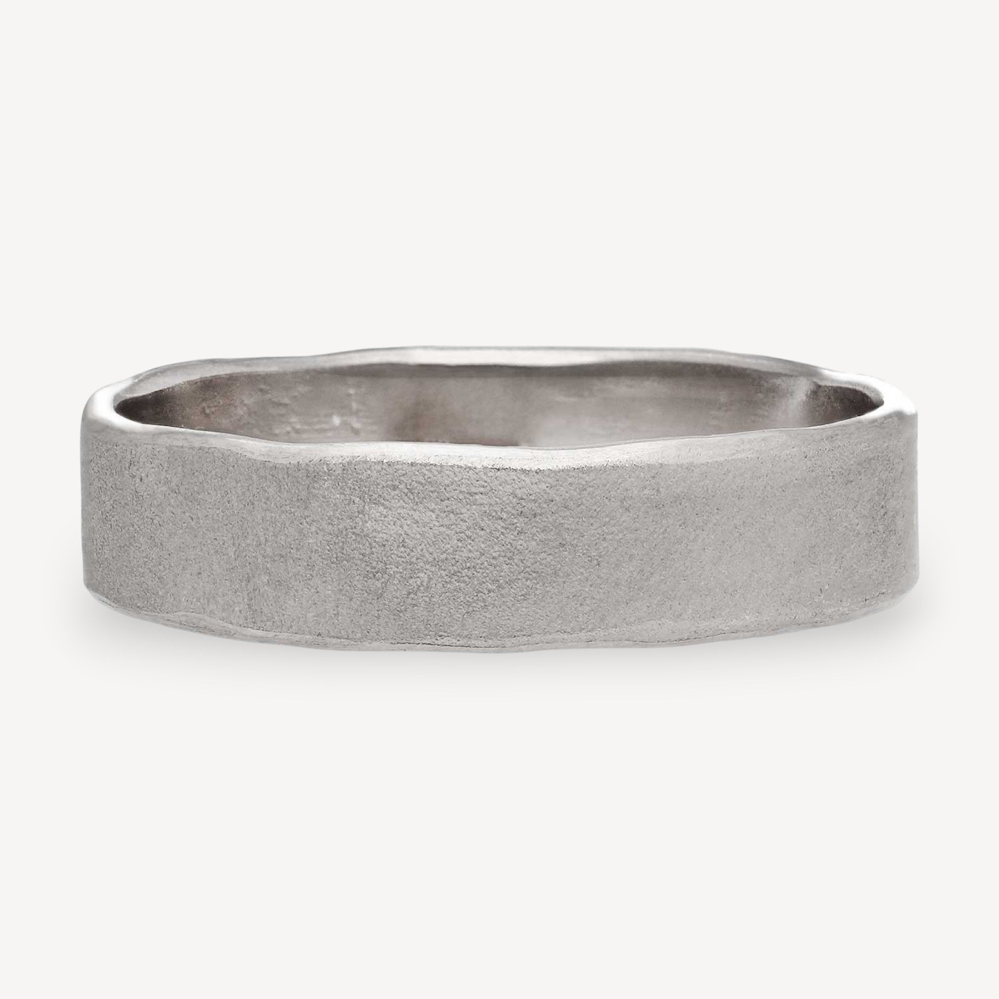 EC One Hannah Bedford recycled gold Wave Ring recycled White Gold
