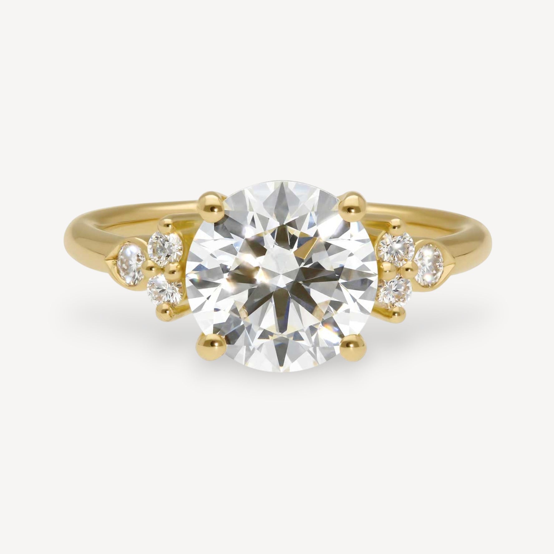 HATTY Laboratory Grown Diamond Yellow Gold Engagement Ring