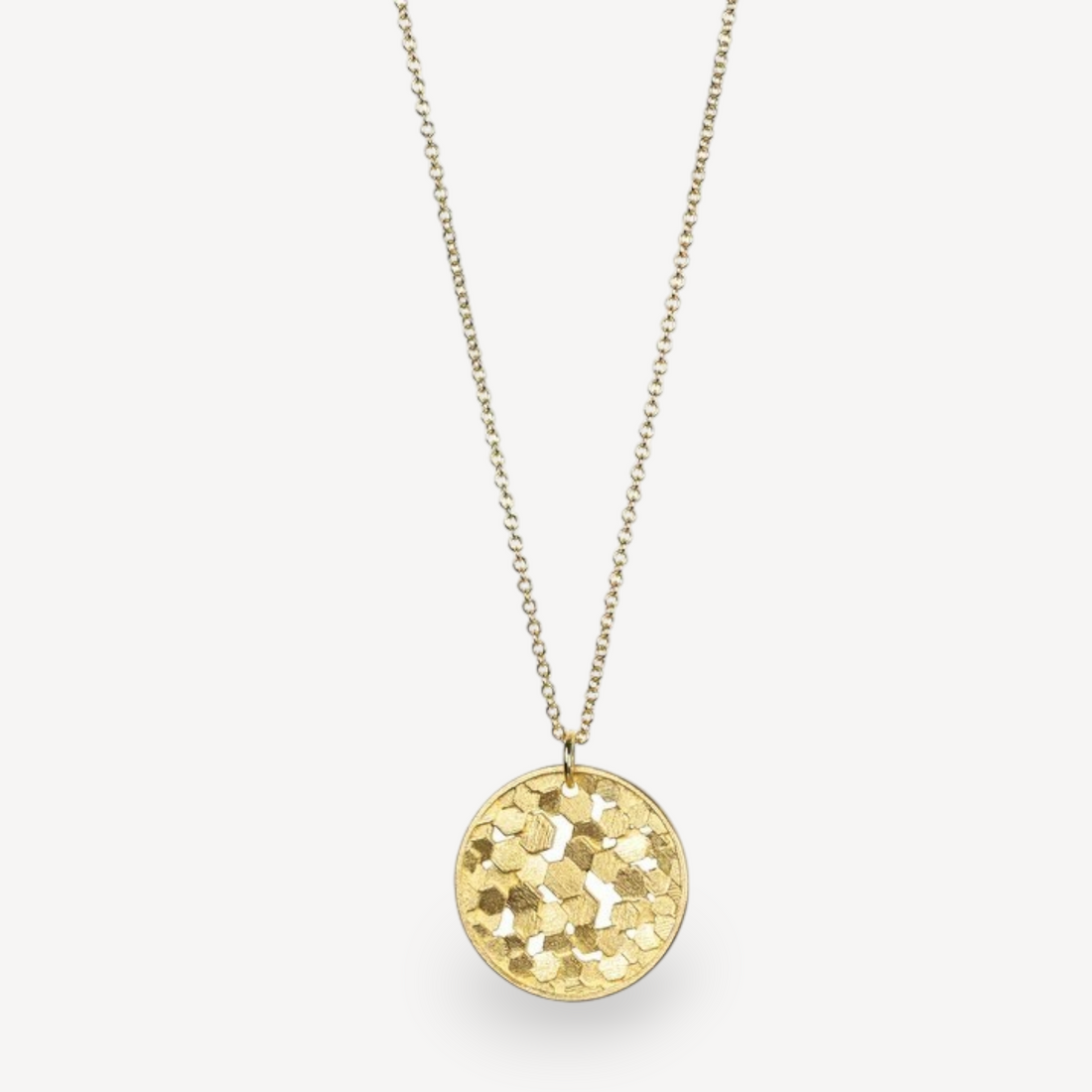 HEX Chaos Disc Necklace Yellow Gold