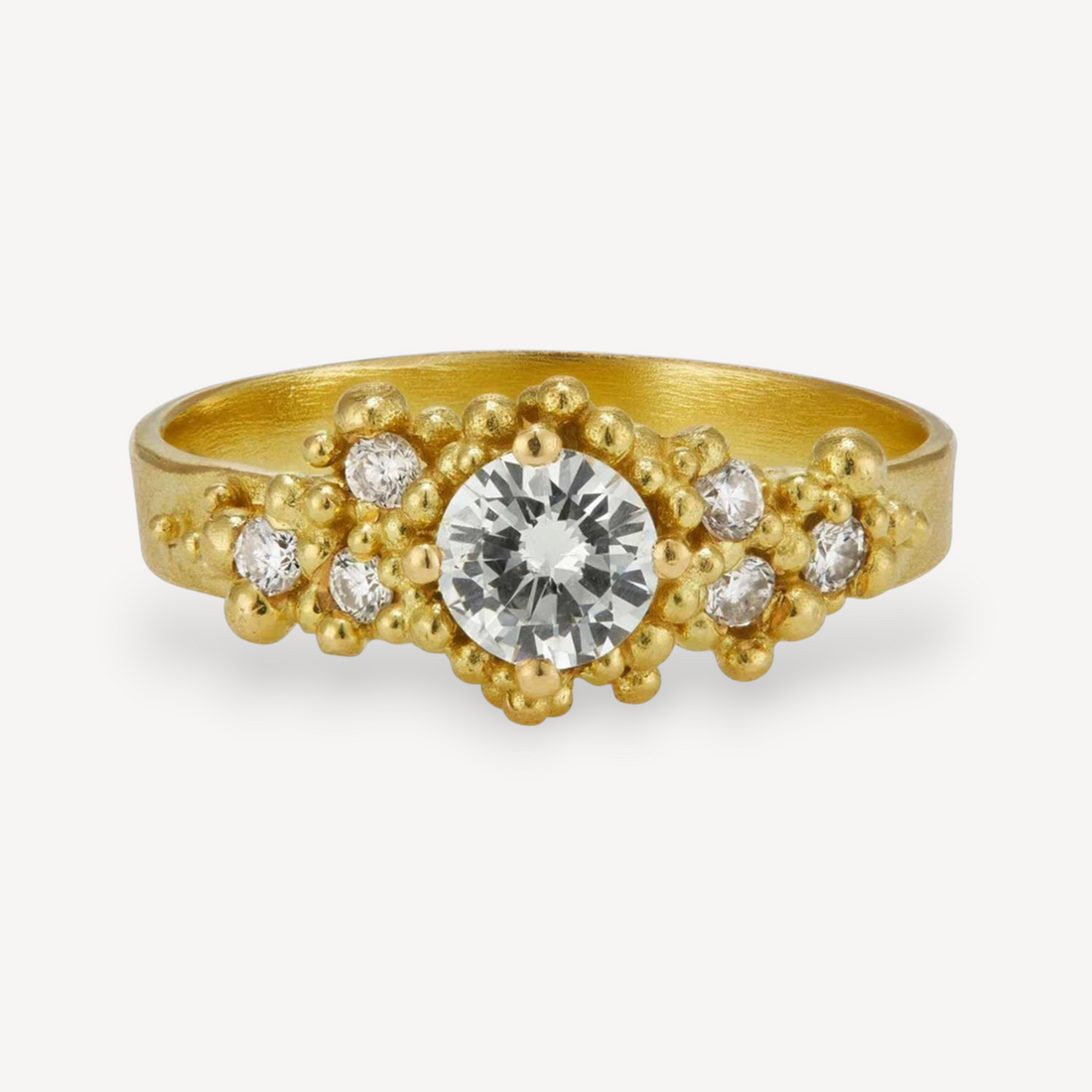 WHORL Diamond Cluster Ring Yellow Gold