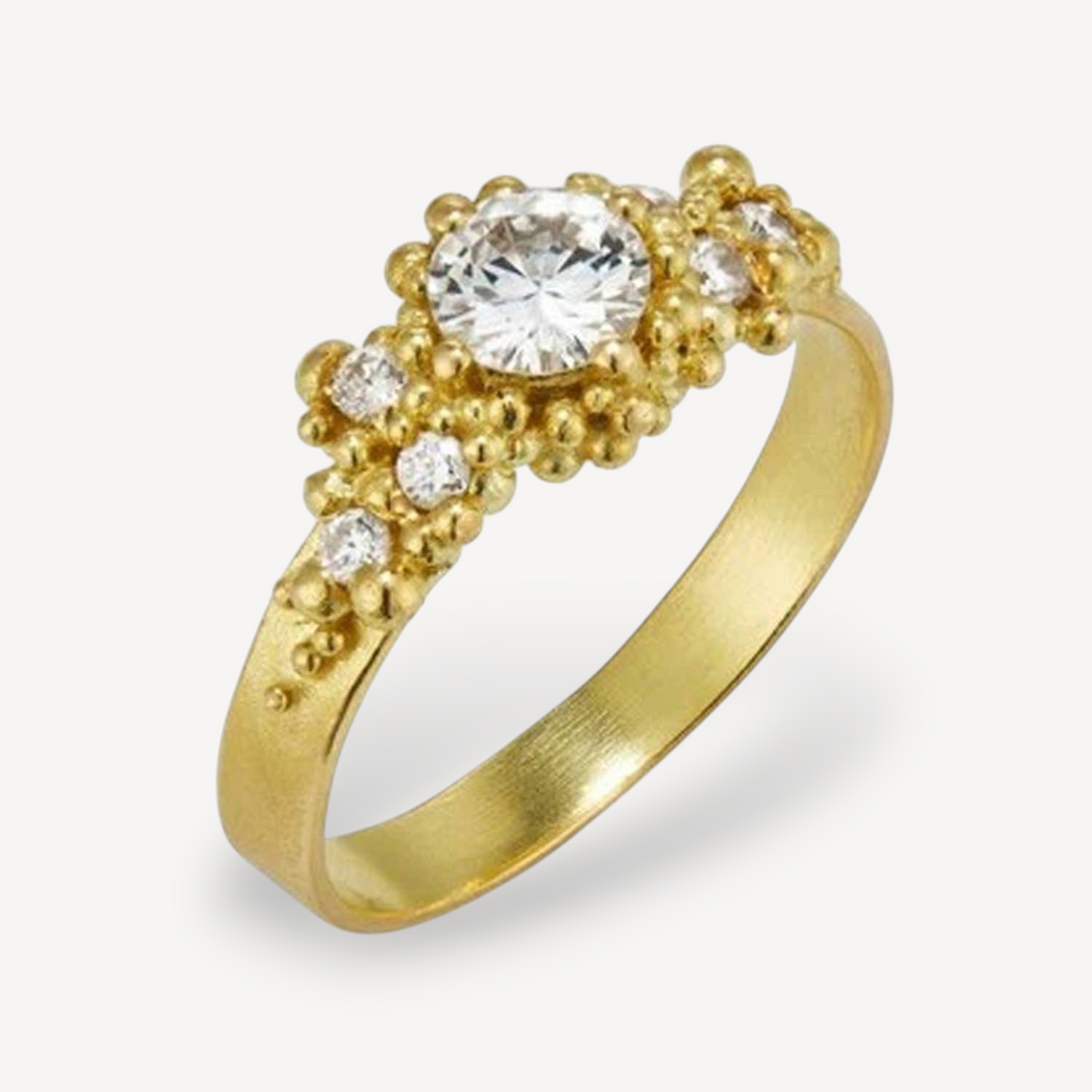WHORL Diamond Cluster Ring Yellow Gold