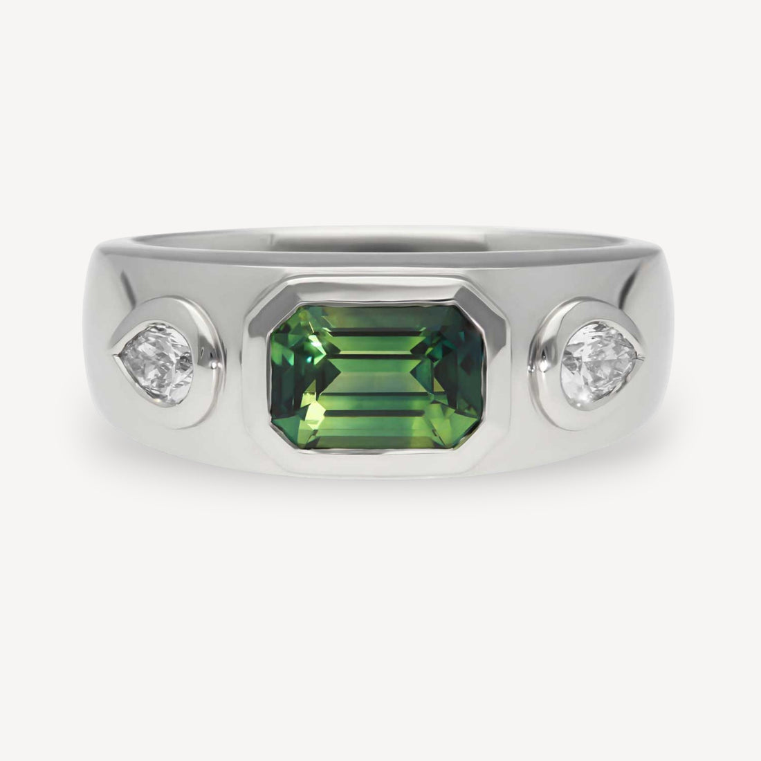 ISLA Platinum Sapphire and Diamond Engagement Ring