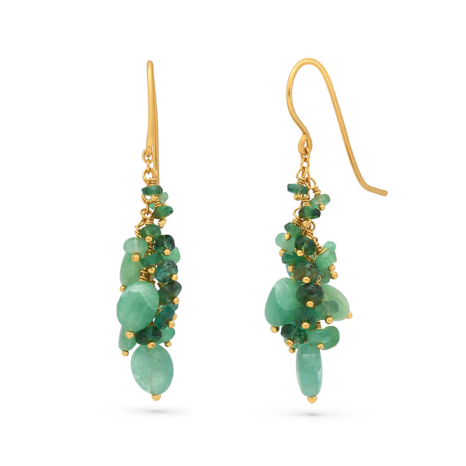 Blossom Emerald Drop Earrings