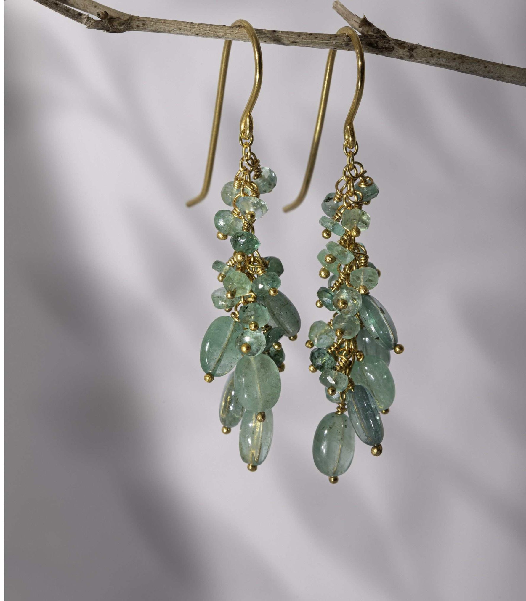 Blossom Emerald Drop Earrings