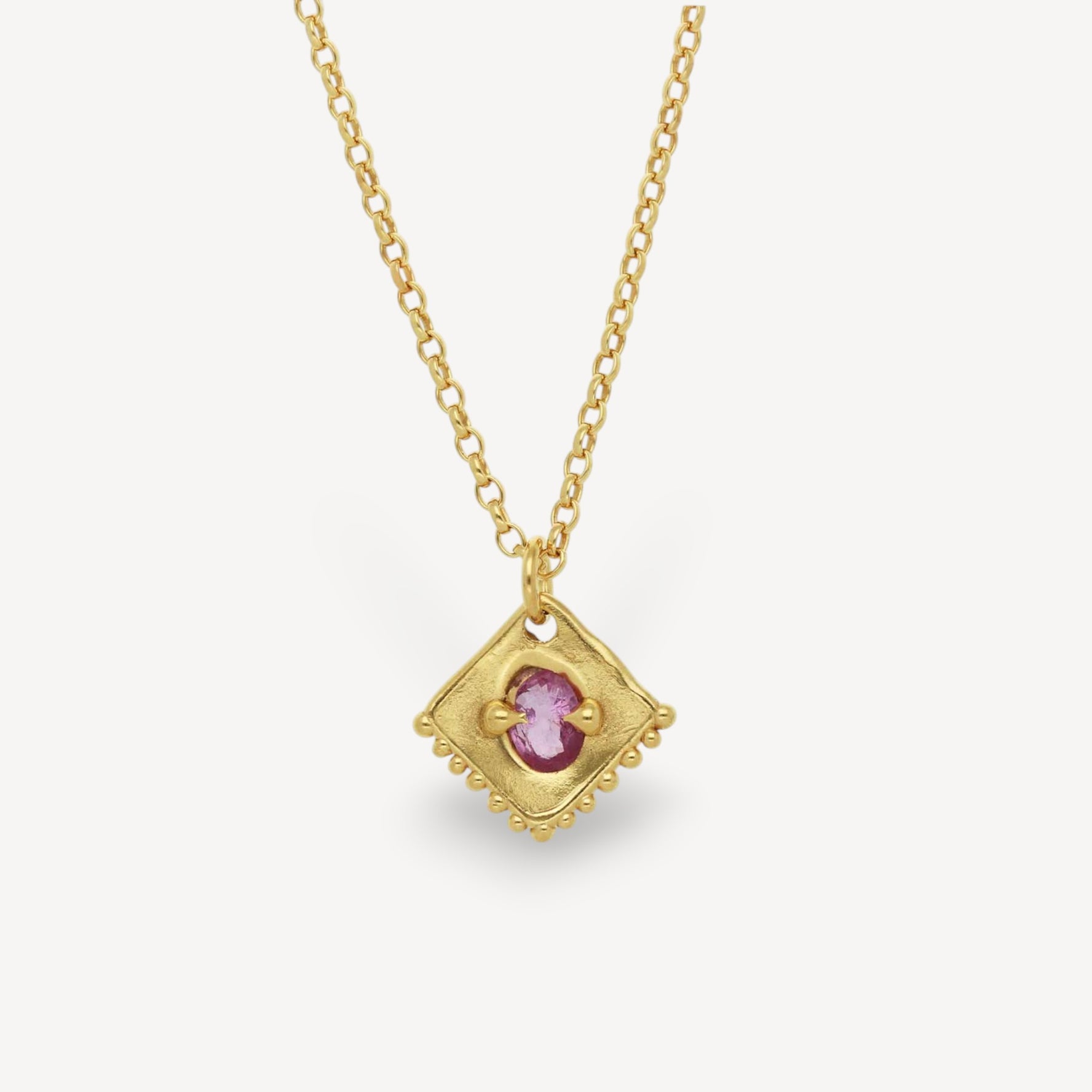 KITE Pendant with Pink Sapphire