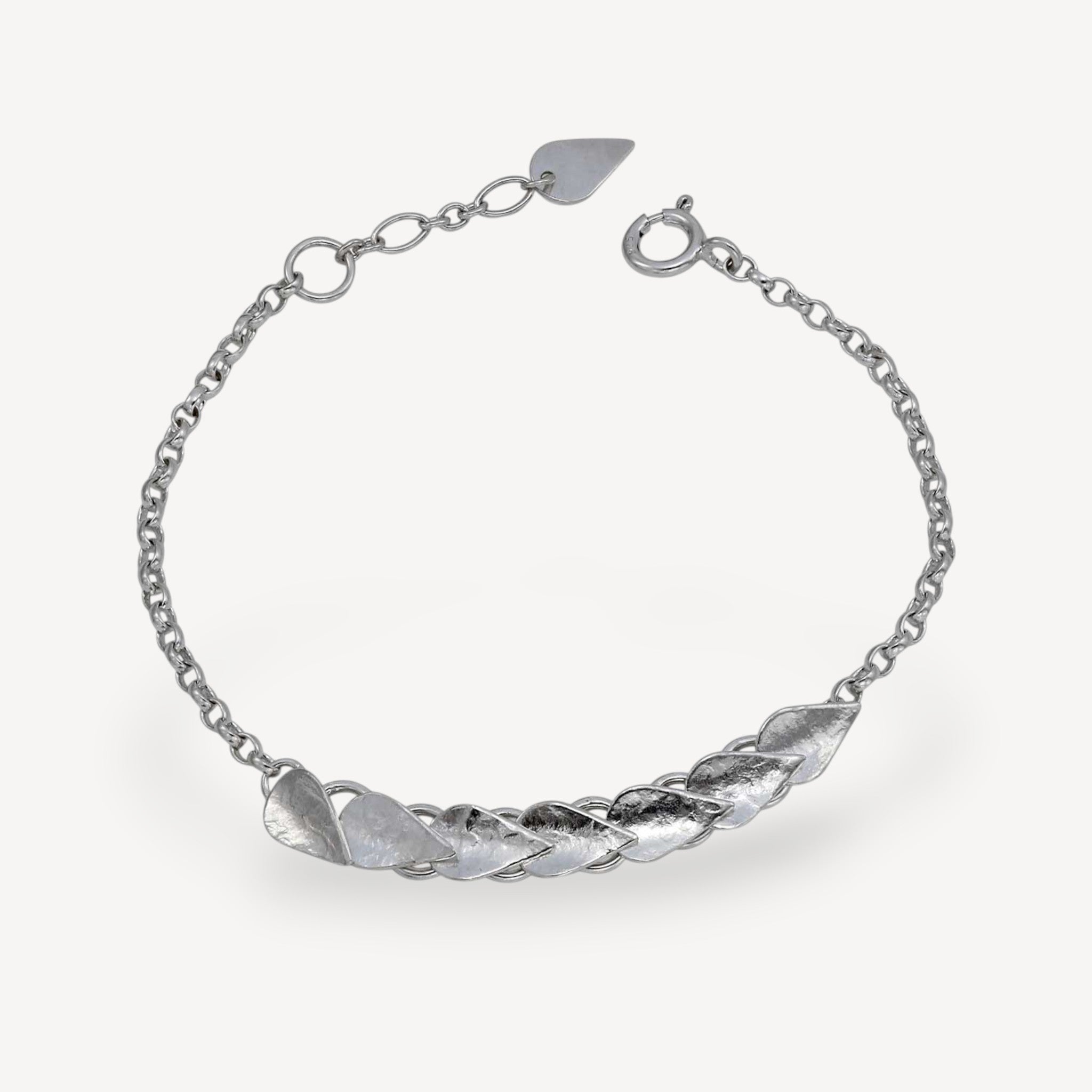 KOMOREBI Vine bracelet and necklace Silver  by Cara Tonkin at B Corp certified Ethical jeweller E.C.One London