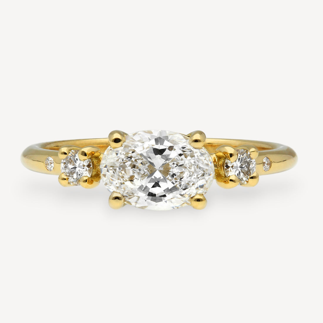 LAINEY Yellow Gold Diamond Engagement Ring